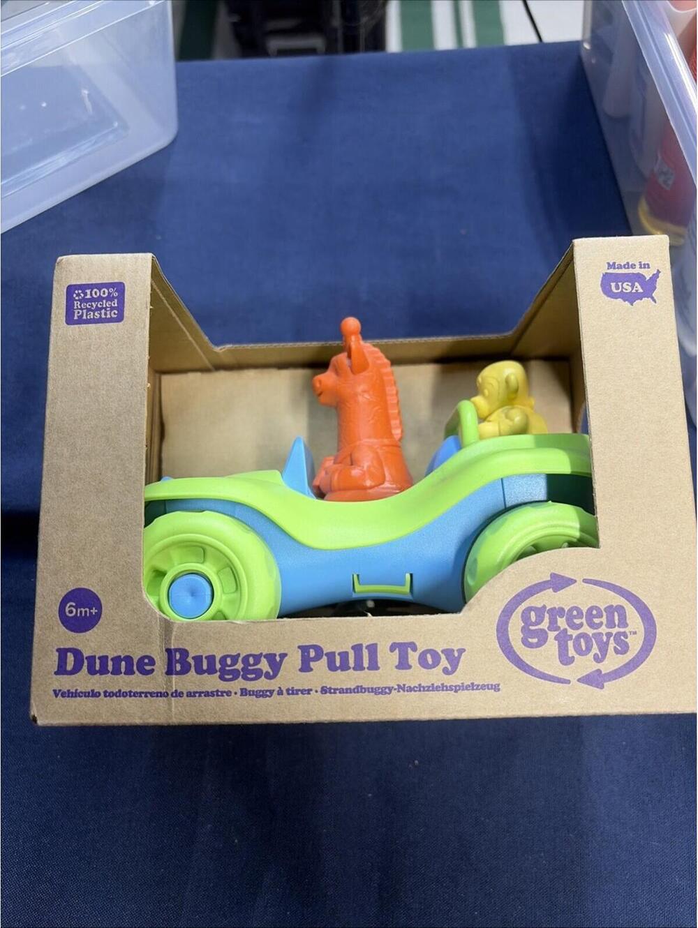 GREEN TOYS DUNE BUGGY PULL TOY